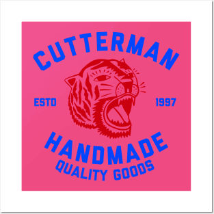 Tiger brand handmade quality hand drawn old school logo Posters and Art